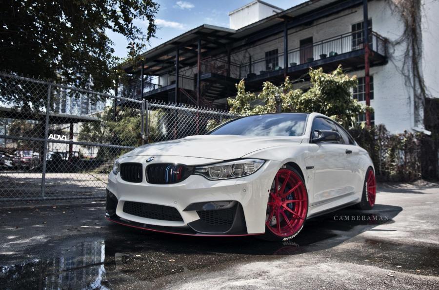 BMW M4 Coupe Alpine White on ADV.1 Wheels (ADV10 M.V2 CS) '2016